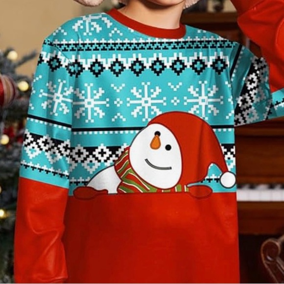 Christmas Snowman top - Picture 2 of 6